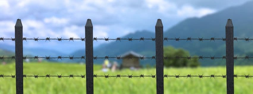 Plastic lumber post fence