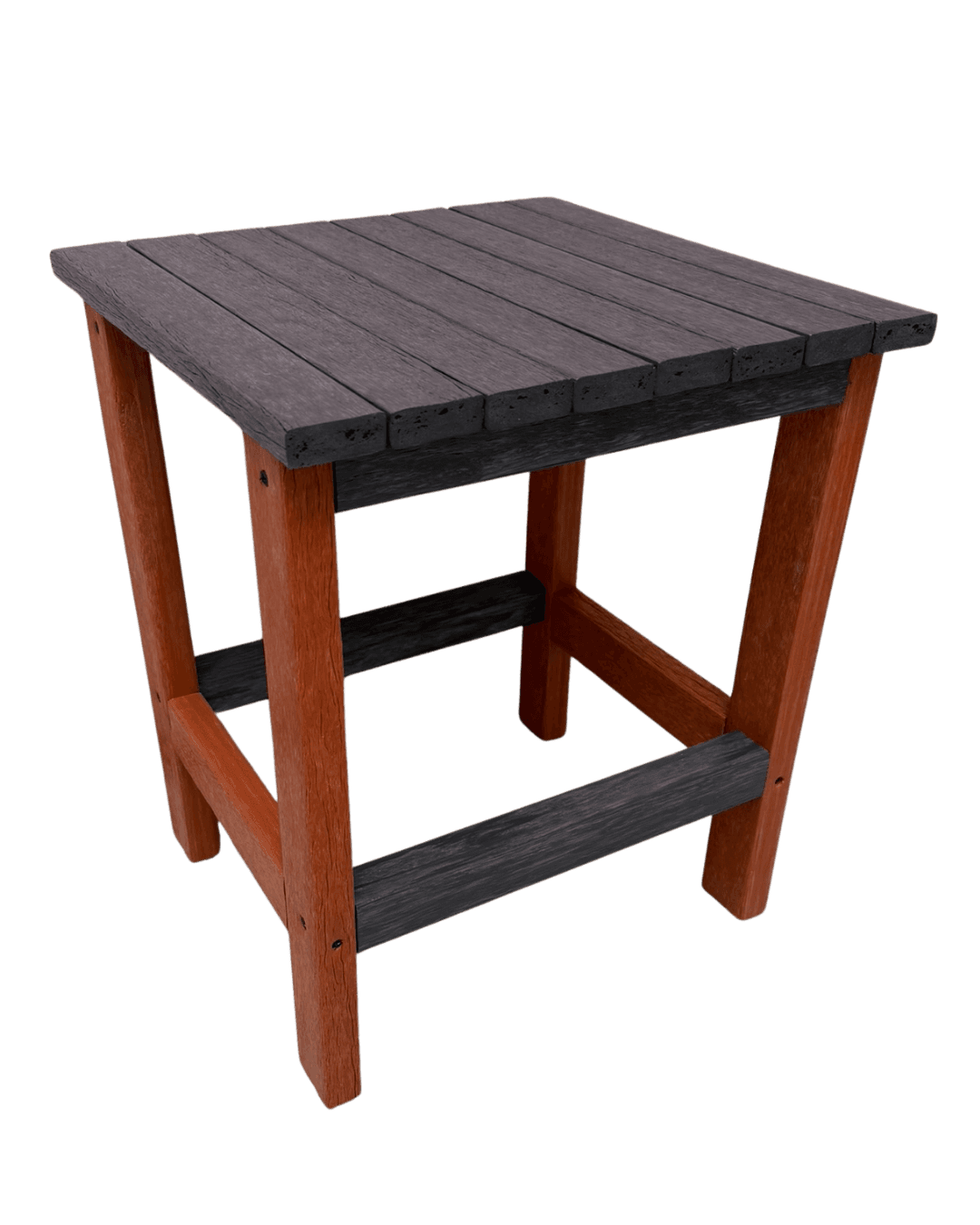 Outdoor plastic lumber side table