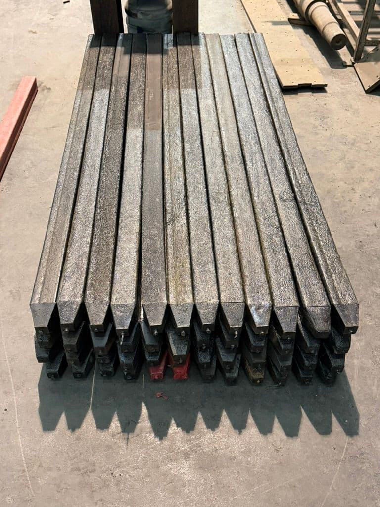 Corral with plastic lumber posts